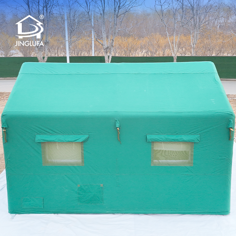 Tente verte pour centrale électrique