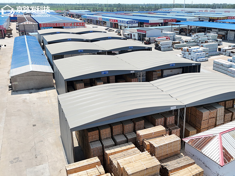 Tente de stockage rétractable