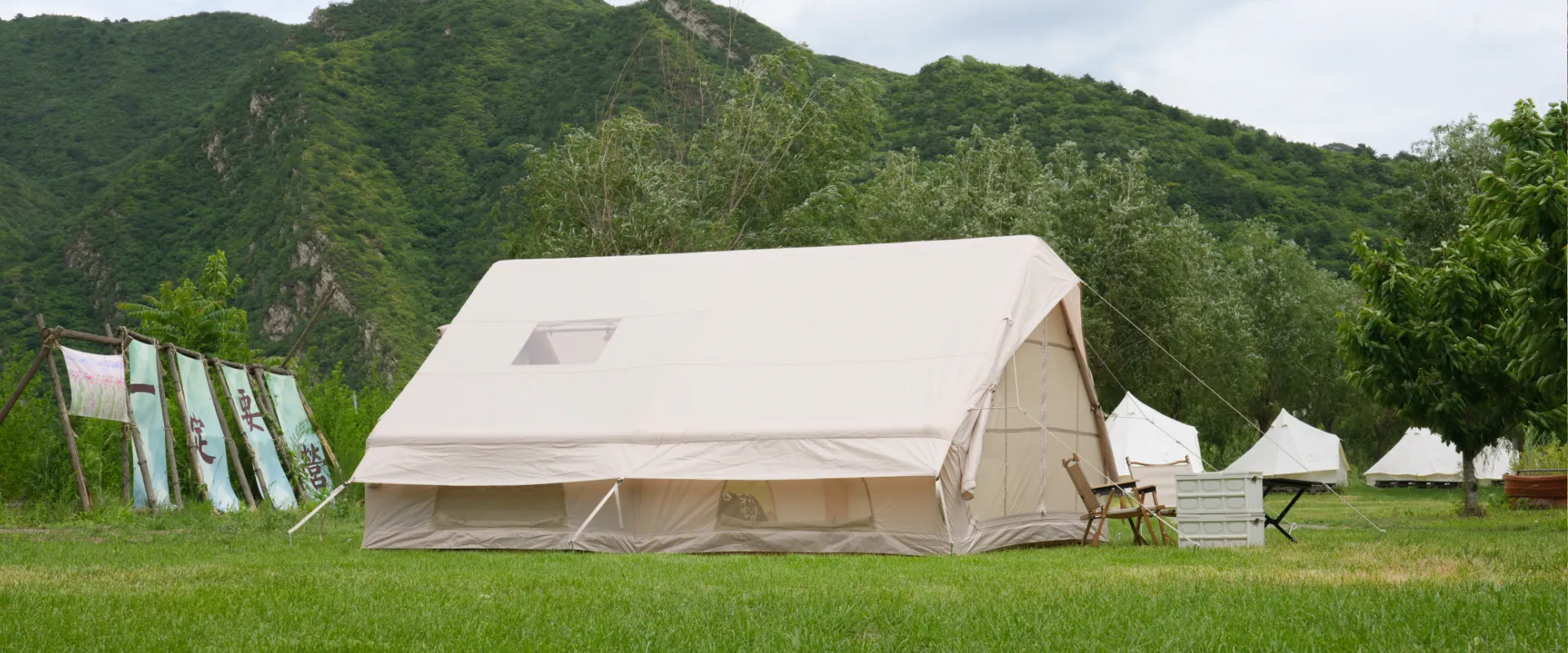 4-6 personne tente gonflable de camping